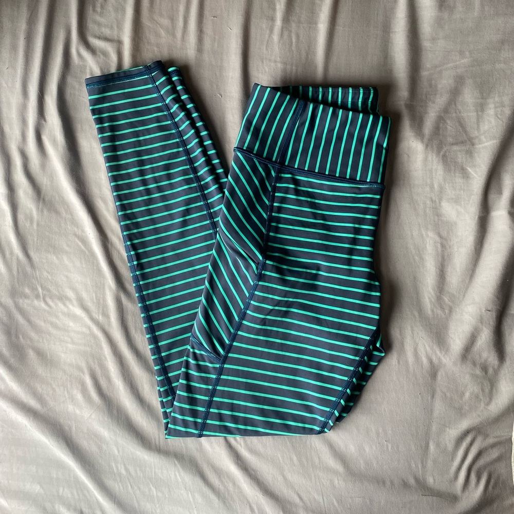 Striped Athleta Leggings